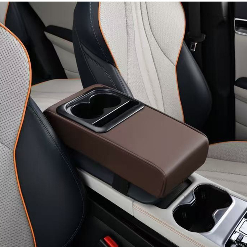 Realmas Universālais auto roku balsta paliktnis ar krūzes turētāju, ādas virsma, pielāgojams, svars 0,4 kg