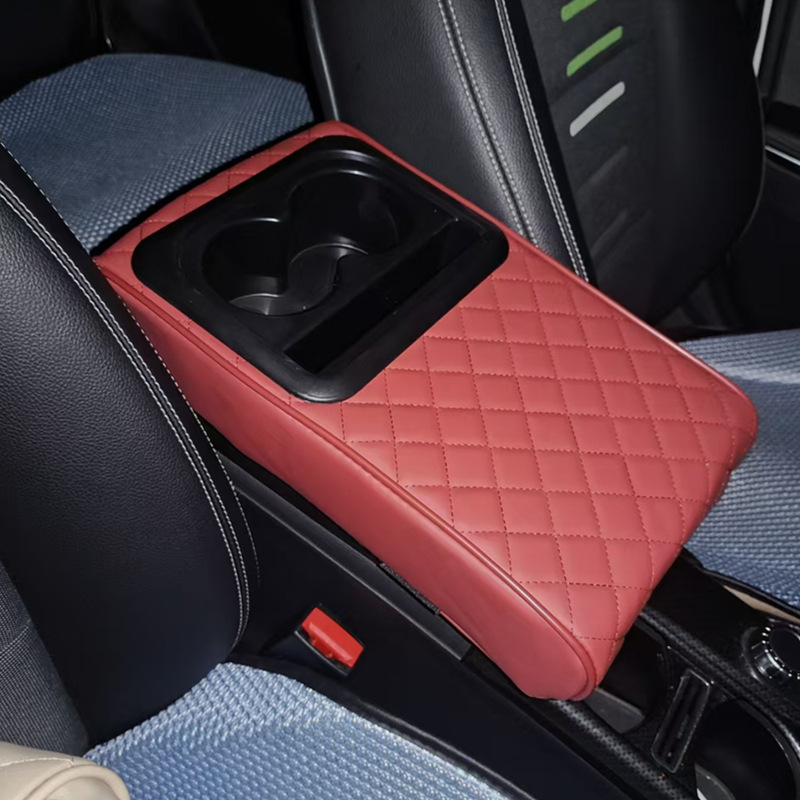 Realmas Universālais auto roku balsta paliktnis ar krūzes turētāju, ādas virsma, pielāgojams, svars 0,4 kg