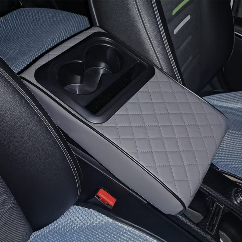 Realmas Universālais auto roku balsta paliktnis ar krūzes turētāju, ādas virsma, pielāgojams, svars 0,4 kg