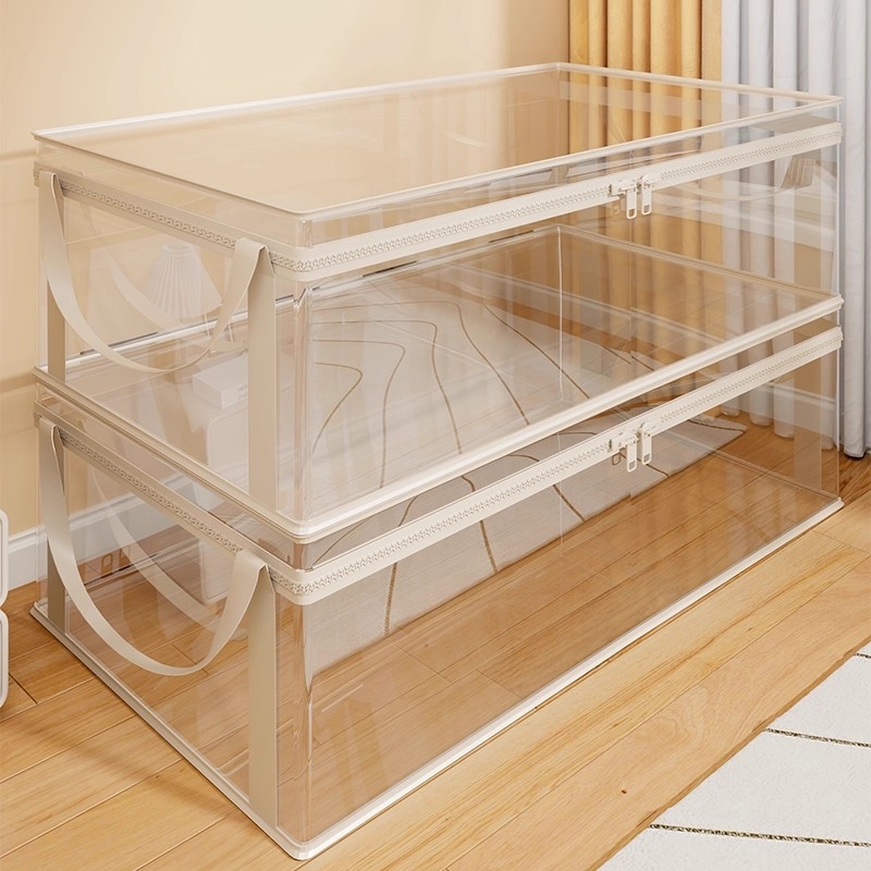 Torba za skladištenje pokrivača, kubičnog oblika, od plastike i tkanine, model 2239158820319724288, za organizaciju garderobe (kubičnog oblika; plastike i tkanine; model 2239158820319724288)