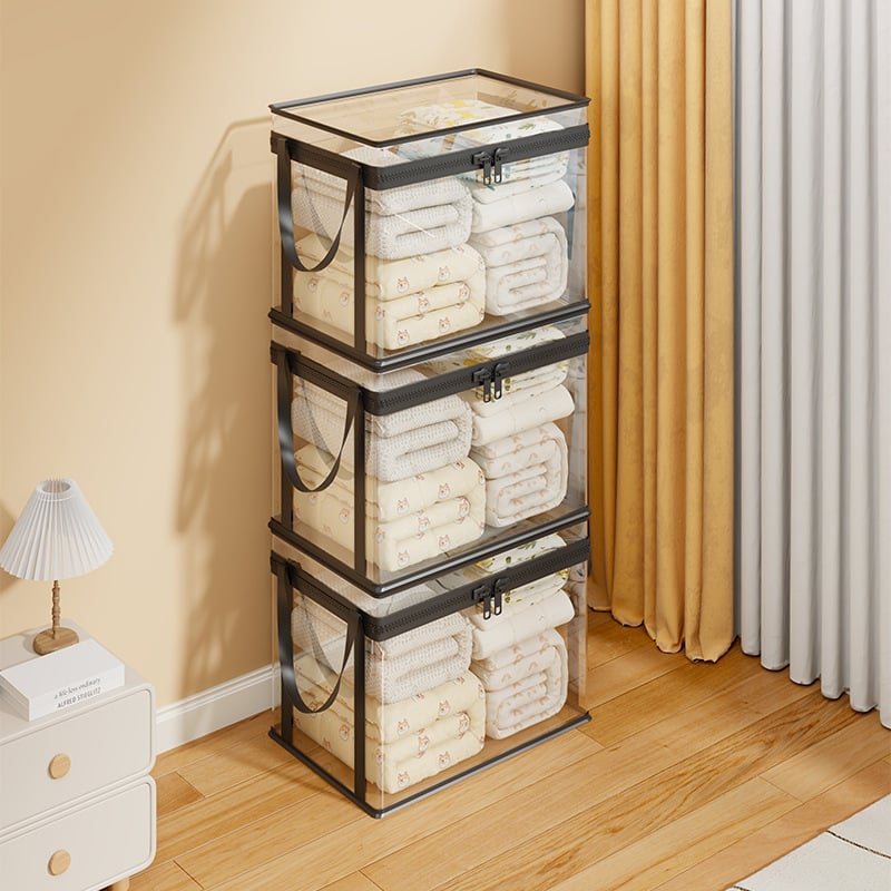 Torba za skladištenje pokrivača, kubičnog oblika, od plastike i tkanine, model 2239158820319724288, za organizaciju garderobe (kubičnog oblika; plastike i tkanine; model 2239158820319724288)