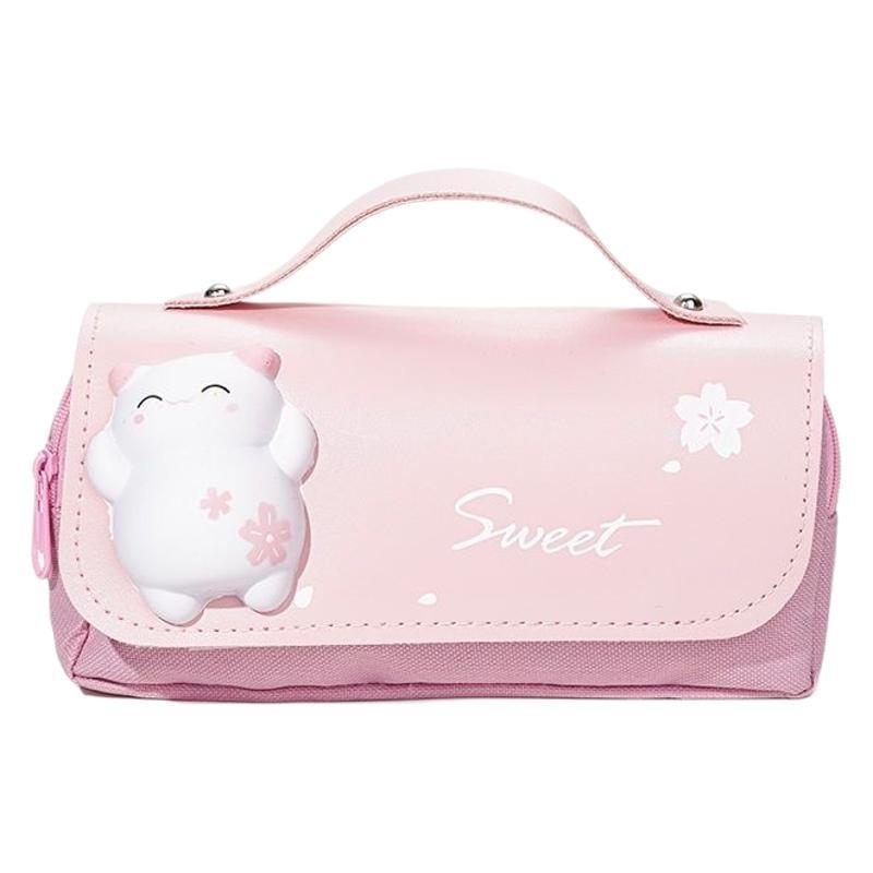 HCYWX trostruko Oxford etui za olovke, velika kapaciteta, unisex, ručno crtani stil, težina 120 g