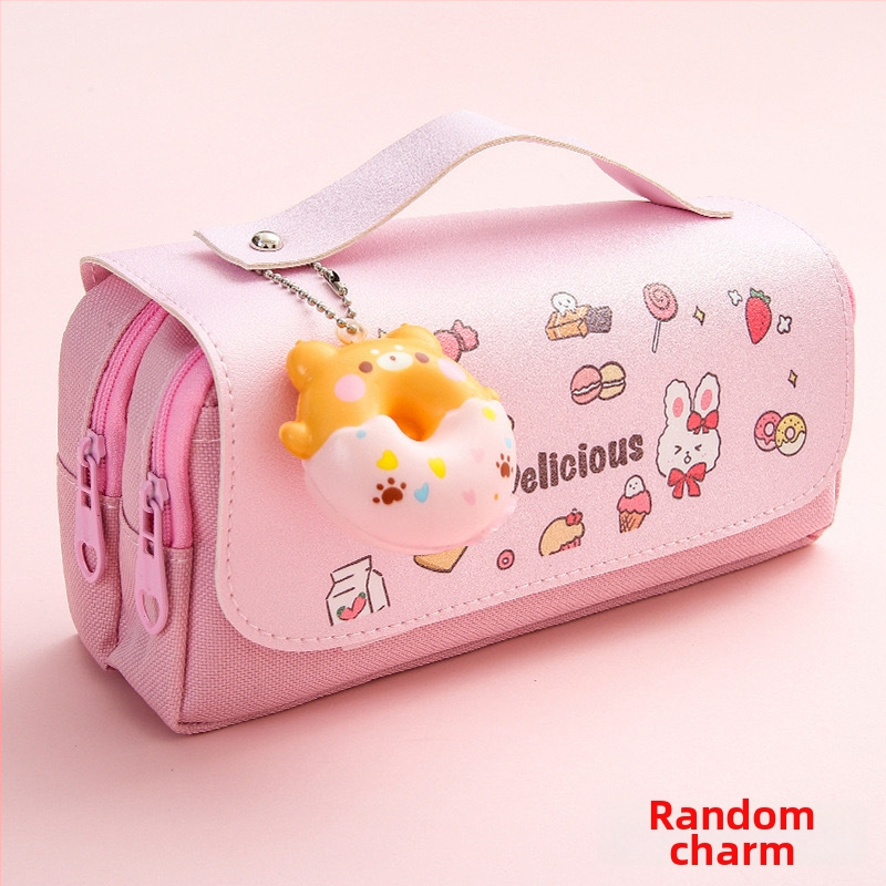HCYWX trostruko Oxford etui za olovke, velika kapaciteta, unisex, ručno crtani stil, težina 120 g
