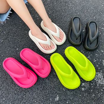 Summertaste flip-flop'ai, EVA viršus ir padas, injekciškai formuotas padas, kvėpuojančios ir atsparios vandeniui, 0,18 kg