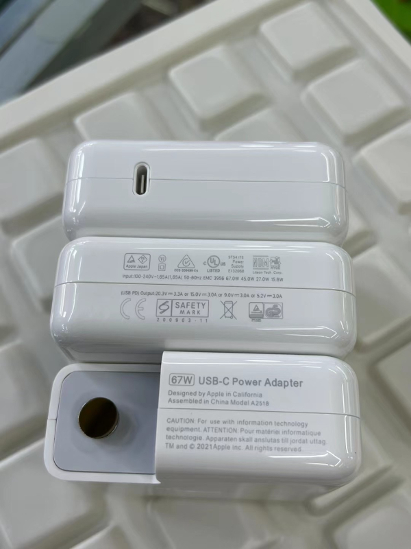 PD įkroviklis Apple nešiojamiems kompiuteriams, Remember ouqi, USB-C Power Delivery, galios pasirinkimai 30W/61W/87W/67W/70W/96W/140W, OEM gamyba