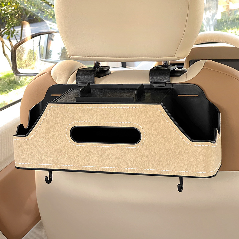 Οργανωτής πίσω καθίσματος με θήκη για ποτήρι και θήκη χαρτοπετσέτας — κατάλληλος για όλα τα αυτοκίνητα, κρεμάμενος, ανθεκτικός