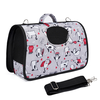 Τσάντα για κατοικίδια (σκύλους και γάτες) με ζωικό μοτίβο, crossbody τσάντα για εξόδους, φορητή τσάντα χειρός για κατοικίδια