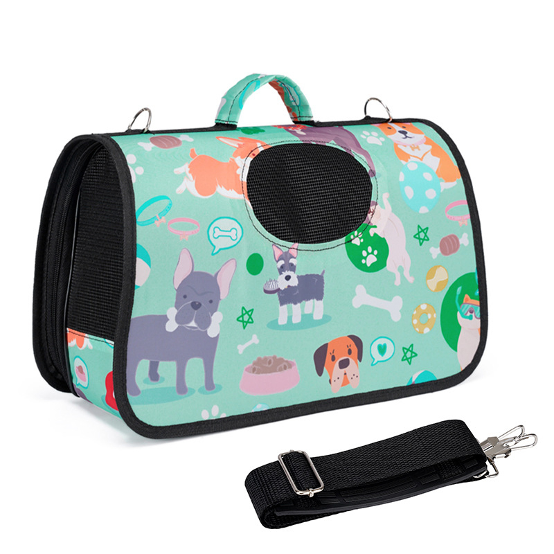 Τσάντα για κατοικίδια (σκύλους και γάτες) με ζωικό μοτίβο, crossbody τσάντα για εξόδους, φορητή τσάντα χειρός για κατοικίδια