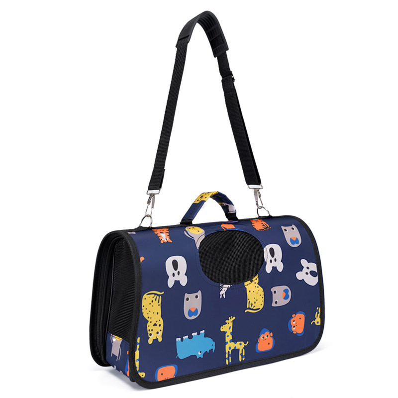 Τσάντα για κατοικίδια (σκύλους και γάτες) με ζωικό μοτίβο, crossbody τσάντα για εξόδους, φορητή τσάντα χειρός για κατοικίδια