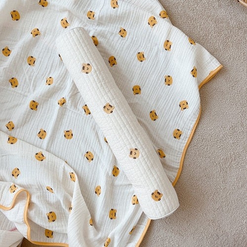 Újszülött pamut huzatú párna, PP gyapot töltet, hímzett varrás, skandináv stílus