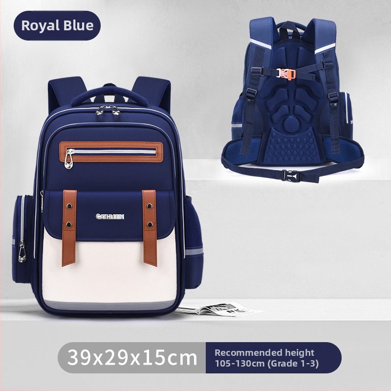 Lengva vandeniui atspari mokyklos kuprinė su stuburo apsauga ir oro pagalvėmis pečių diržuose – kvėpuojanti, su atšvaitinėmis saugumo detalėmis, 1–6 klasei.