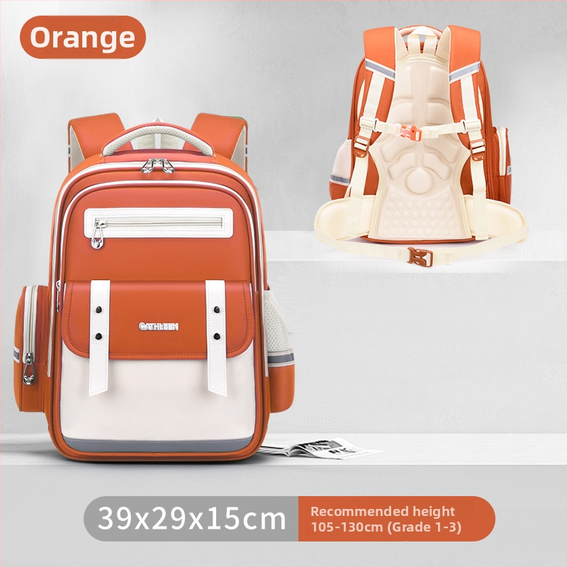 Lengva vandeniui atspari mokyklos kuprinė su stuburo apsauga ir oro pagalvėmis pečių diržuose – kvėpuojanti, su atšvaitinėmis saugumo detalėmis, 1–6 klasei.