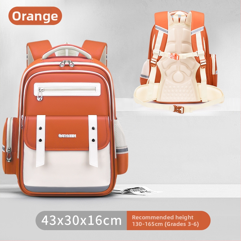 Lengva vandeniui atspari mokyklos kuprinė su stuburo apsauga ir oro pagalvėmis pečių diržuose – kvėpuojanti, su atšvaitinėmis saugumo detalėmis, 1–6 klasei.