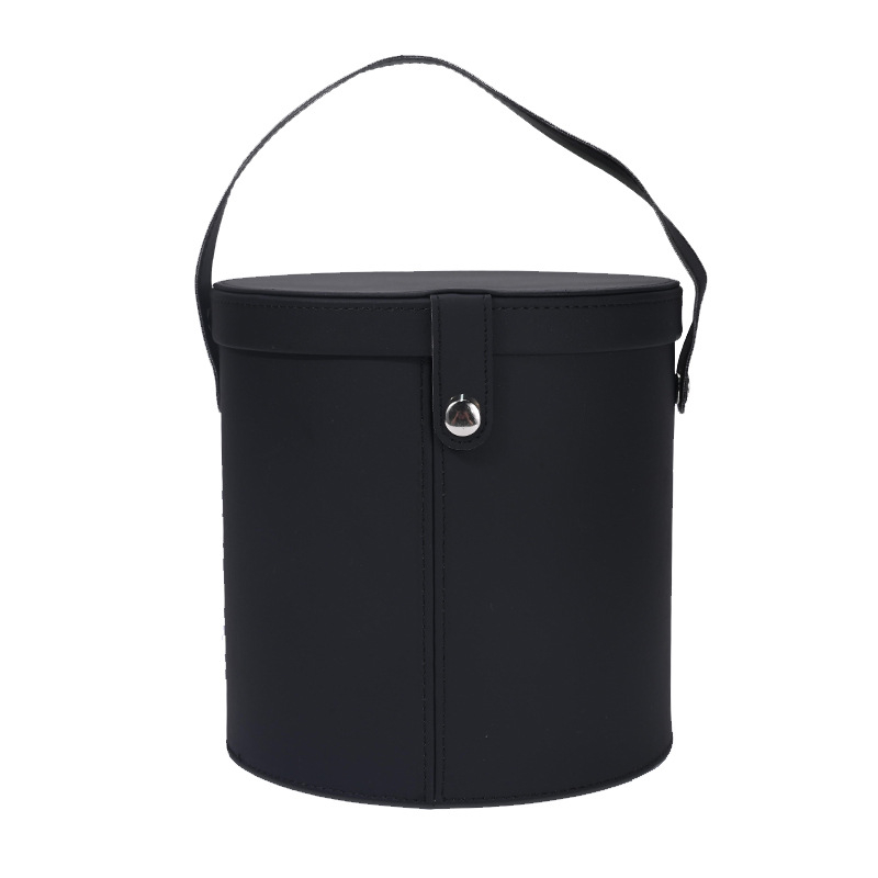 Kožni auto kanta za otpad s poklopcem, viseći tip, dimenzije 18×17.3 cm, vodootporan