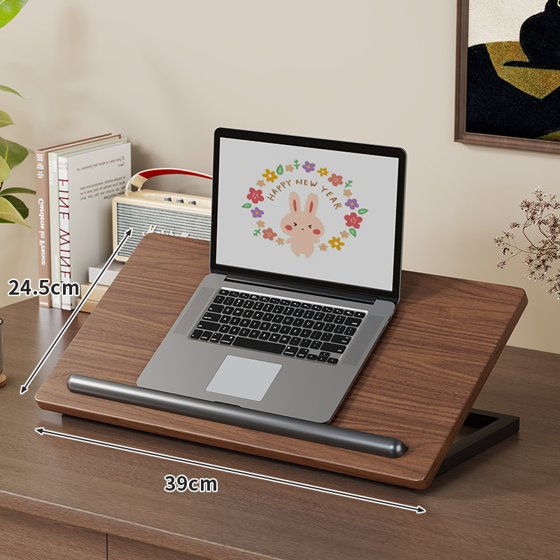 Suport reglabil pentru laptop și tabletă – suport de birou din lemn, model 2326298442773922304