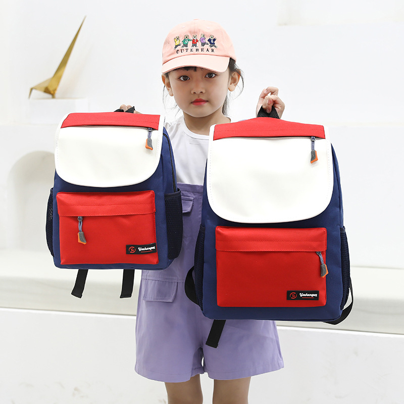 Darželio vaiko kuprinė su teksto spauda, nailonas, kvėpuojanti, atspari vandeniui, anti-theft, petnešos su oro pagalve