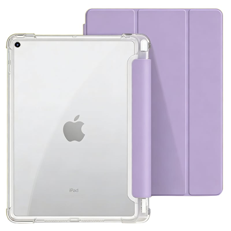 Átlátszó szilikon védőtok iPad 11 hüvelykeshez, teljes fedés, tollhely, védelem kopás és ütés ellen, nyommentes