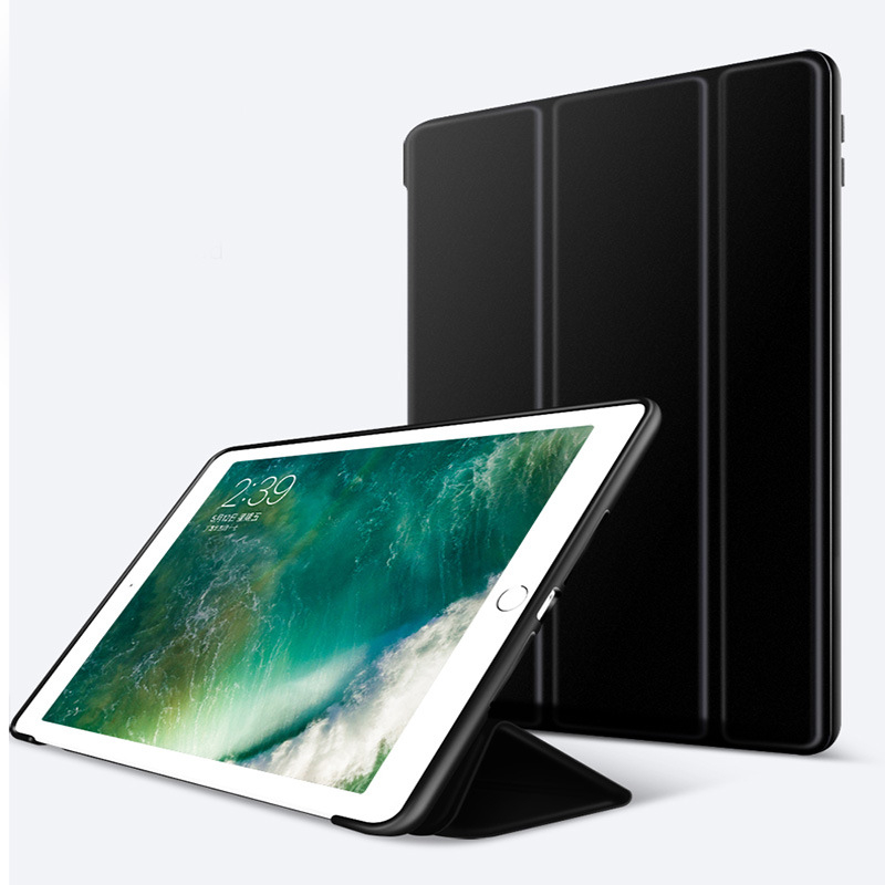 Husă de protecție din silicon pentru iPad, capac pliabil cu textură embosată, rezistentă la șocuri, uzură și amprente; compatibilă cu dispozitive Apple