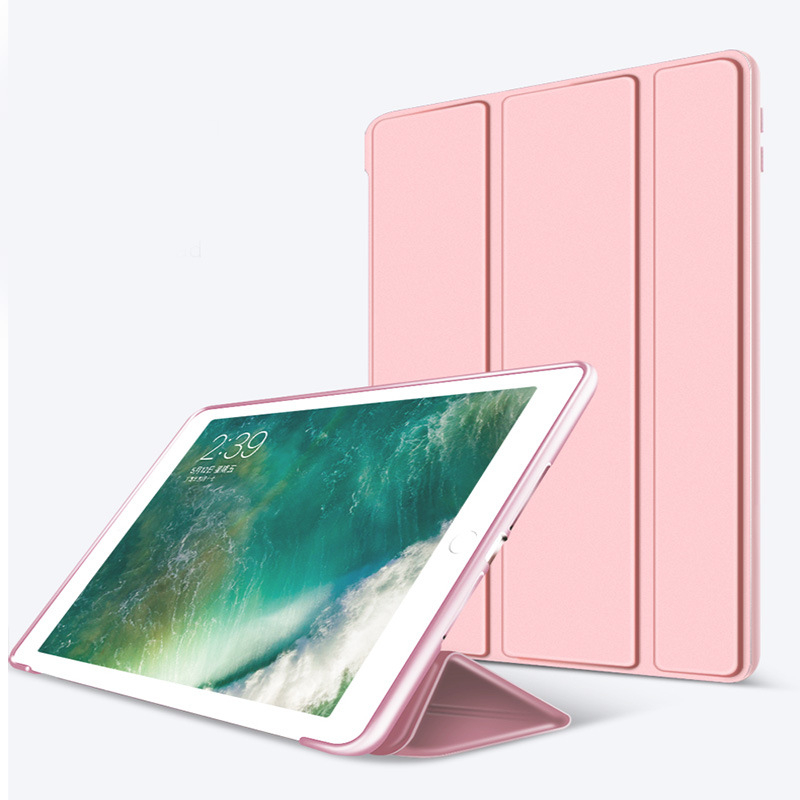 Husă de protecție din silicon pentru iPad, capac pliabil cu textură embosată, rezistentă la șocuri, uzură și amprente; compatibilă cu dispozitive Apple