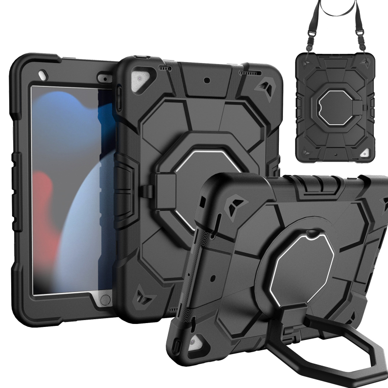 Carcasă de protecție pentru iPad Apple, 7–9 generație, 10,2 inch, din gel de siliciu, rezistentă la șocuri și căderi, multifuncțională