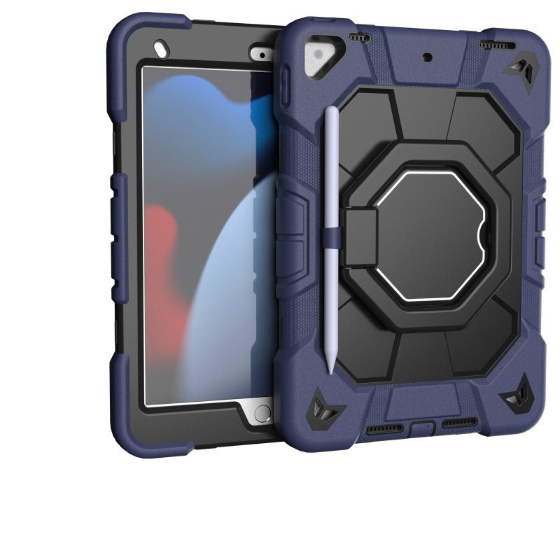 Carcasă de protecție pentru iPad Apple, 7–9 generație, 10,2 inch, din gel de siliciu, rezistentă la șocuri și căderi, multifuncțională