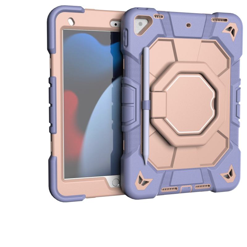 Carcasă de protecție pentru iPad Apple, 7–9 generație, 10,2 inch, din gel de siliciu, rezistentă la șocuri și căderi, multifuncțională