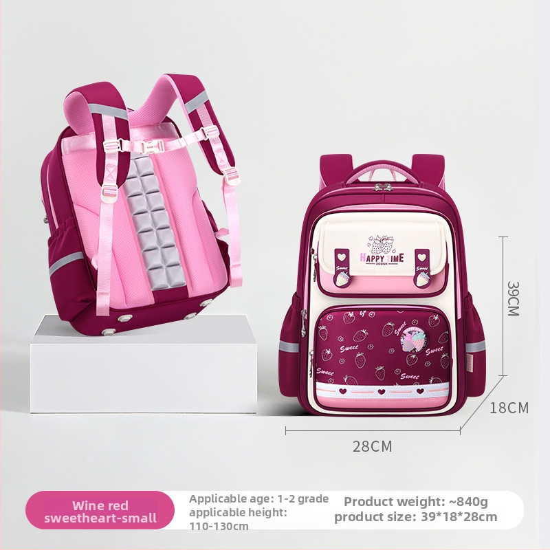 Unisex kuprinė 1-2 klasei, iš Oxford audinio, su stuburo apsauga, su oro pagalvėmis ant diržų, didelė talpa.