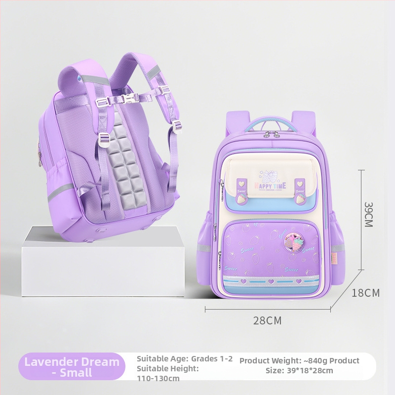 Unisex kuprinė 1-2 klasei, iš Oxford audinio, su stuburo apsauga, su oro pagalvėmis ant diržų, didelė talpa.