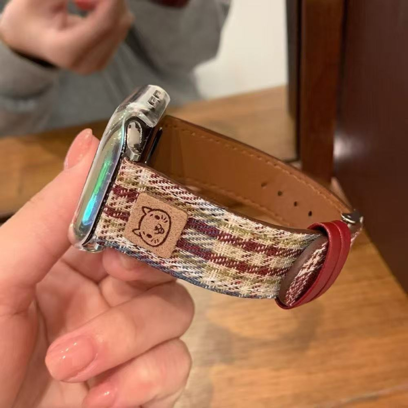 Szövött óraszíj tűcsattal — divatos stílus, 20 g, kompatibilis Apple, Huawei és más okosórákkal