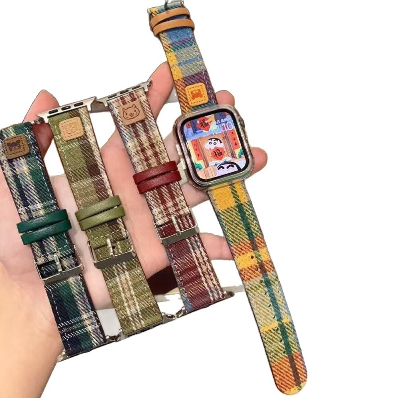 Szövött óraszíj tűcsattal — divatos stílus, 20 g, kompatibilis Apple, Huawei és más okosórákkal