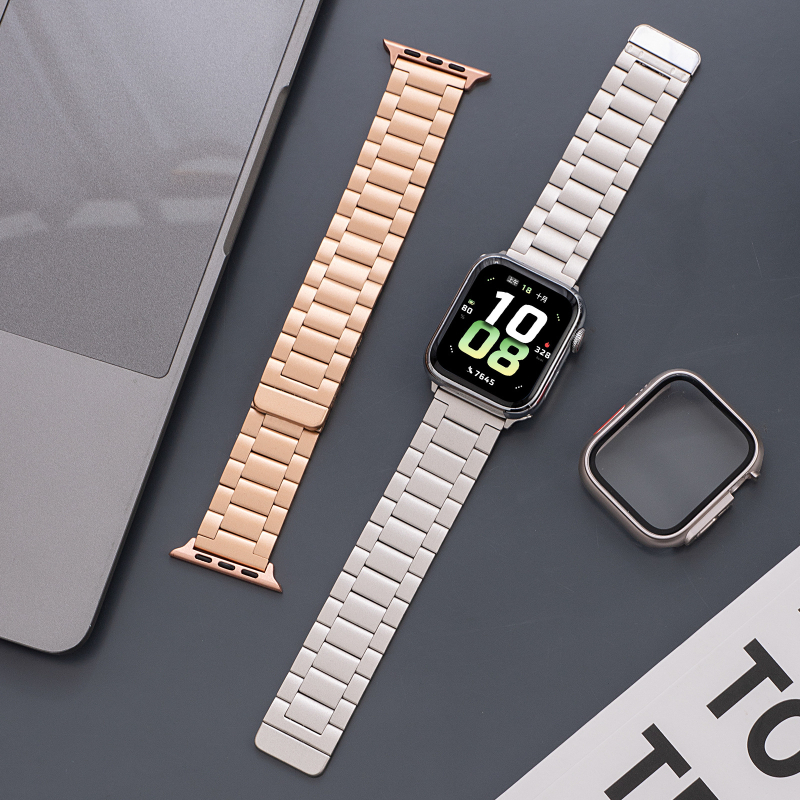 Remen od nehrđajućeg čelika sa magnetskim zatvaračem, poslovni stil, kompatibilan s Apple Watch