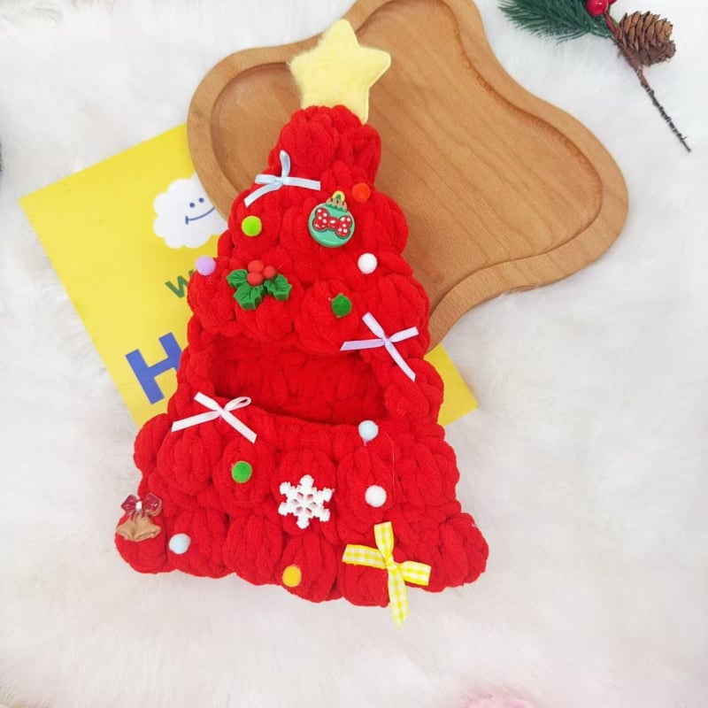 Karácsonyfadísz Panda plüss medál – Kézzel készített, Anyag: tej pamut, Karácsonyi stílus, Telefon zsinór, Testreszabható, Winter 2025 kiadás