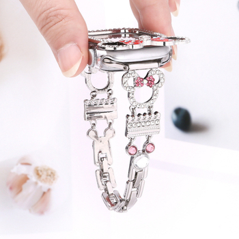 Caedier Mickey dijamantni metalni remen za Apple Watch, minimalistički stil