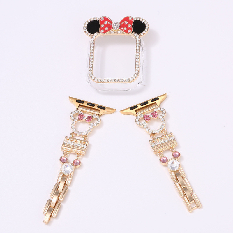 Caedier Mickey dijamantni metalni remen za Apple Watch, minimalistički stil