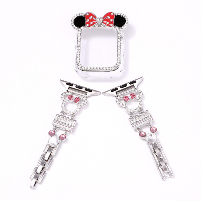 Caedier Mickey dijamantni metalni remen za Apple Watch, minimalistički stil