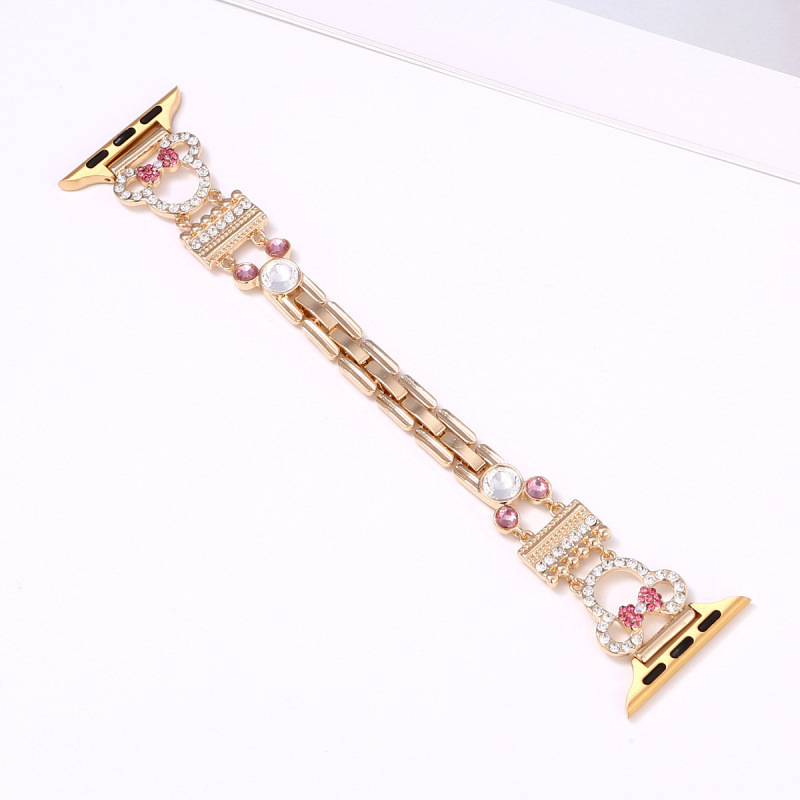 Caedier Mickey dijamantni metalni remen za Apple Watch, minimalistički stil