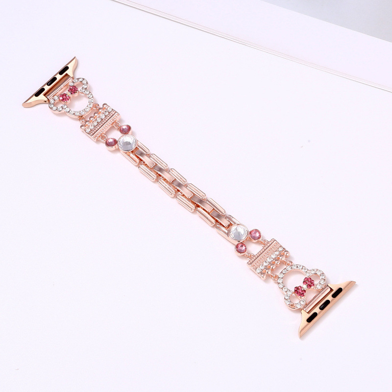 Caedier Mickey dijamantni metalni remen za Apple Watch, minimalistički stil