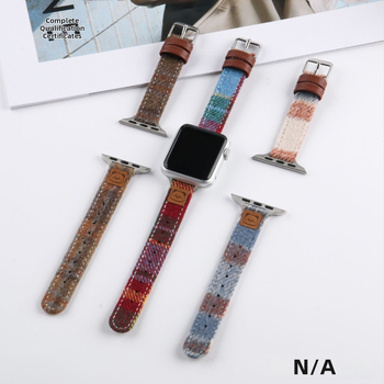 Novi model kompatibilan s Apple Watch 9/S10, šarena vunena narukvica za 14 mm, korejsko-inspirirani minimalistički dizajn za jesen-zimu.