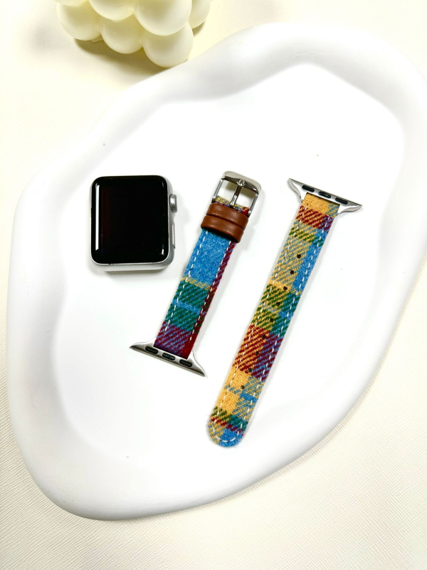 Remen za Apple Watch od vunene i kože, kopča s iglom, Xinyu, 15 g, OPP pakiranje, izdanje 2024