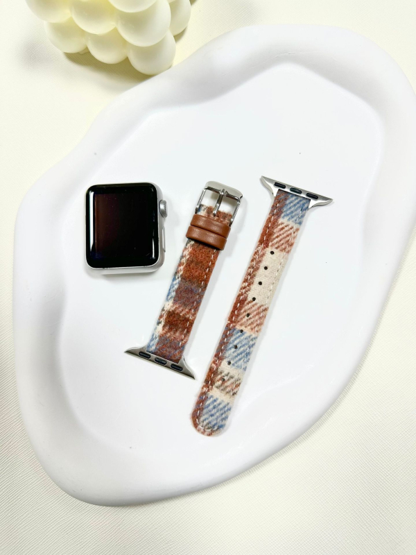 Remen za Apple Watch od vunene i kože, kopča s iglom, Xinyu, 15 g, OPP pakiranje, izdanje 2024