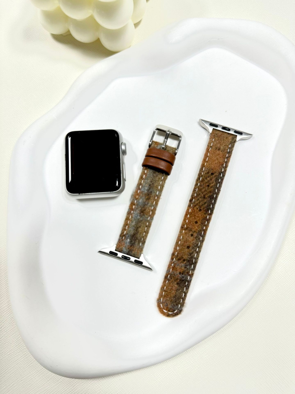 Remen za Apple Watch od vunene i kože, kopča s iglom, Xinyu, 15 g, OPP pakiranje, izdanje 2024