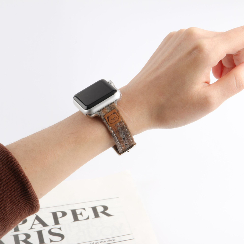 Remen za Apple Watch od vunene i kože, kopča s iglom, Xinyu, 15 g, OPP pakiranje, izdanje 2024