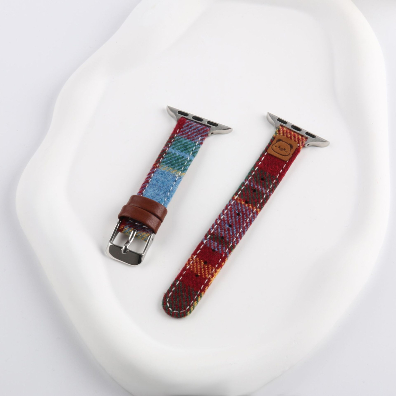 Remen za Apple Watch od vunene i kože, kopča s iglom, Xinyu, 15 g, OPP pakiranje, izdanje 2024