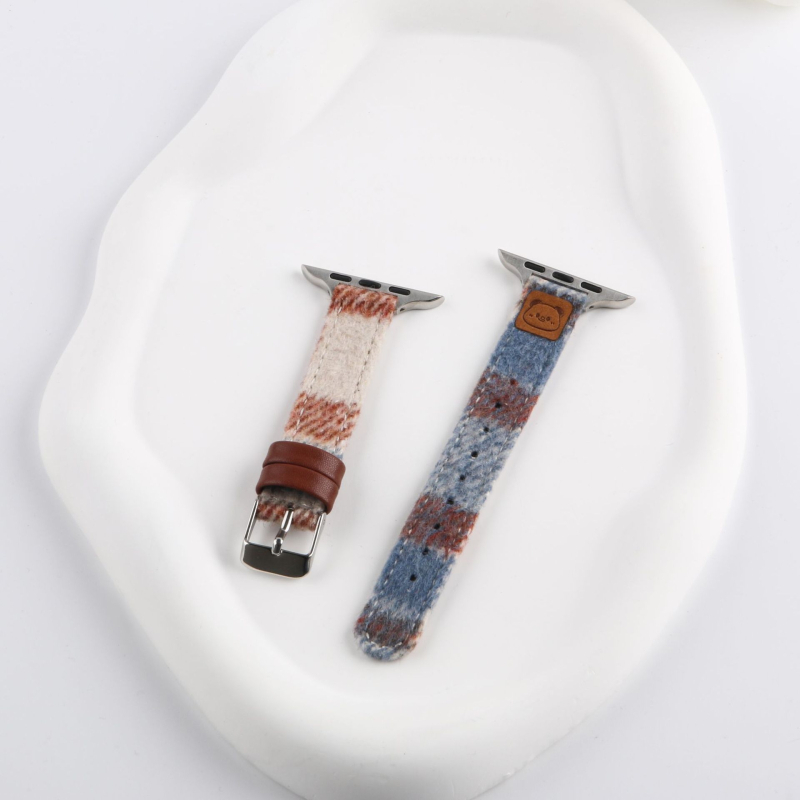 Remen za Apple Watch od vunene i kože, kopča s iglom, Xinyu, 15 g, OPP pakiranje, izdanje 2024