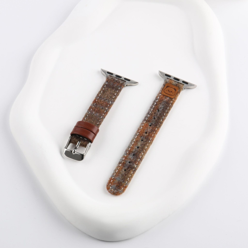 Remen za Apple Watch od vunene i kože, kopča s iglom, Xinyu, 15 g, OPP pakiranje, izdanje 2024