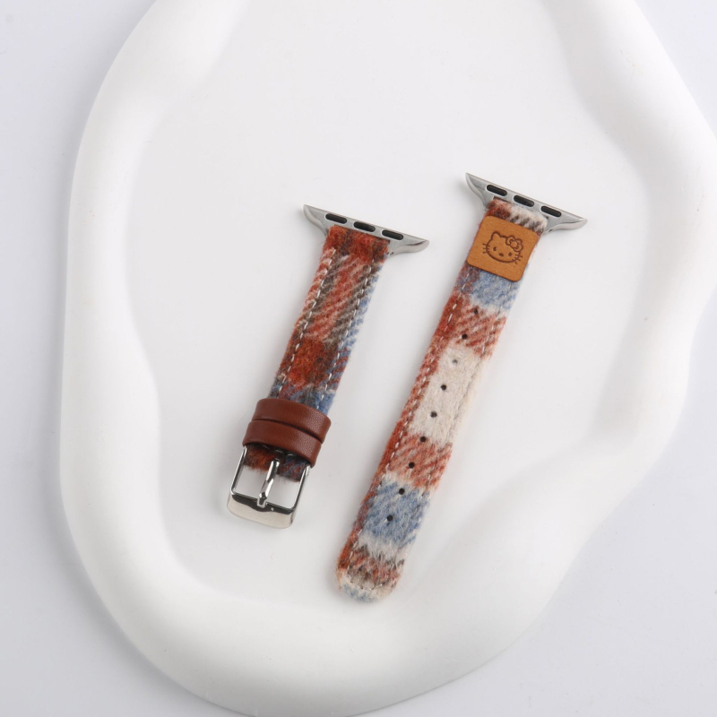 Remen za Apple Watch od vunene i kože, kopča s iglom, Xinyu, 15 g, OPP pakiranje, izdanje 2024