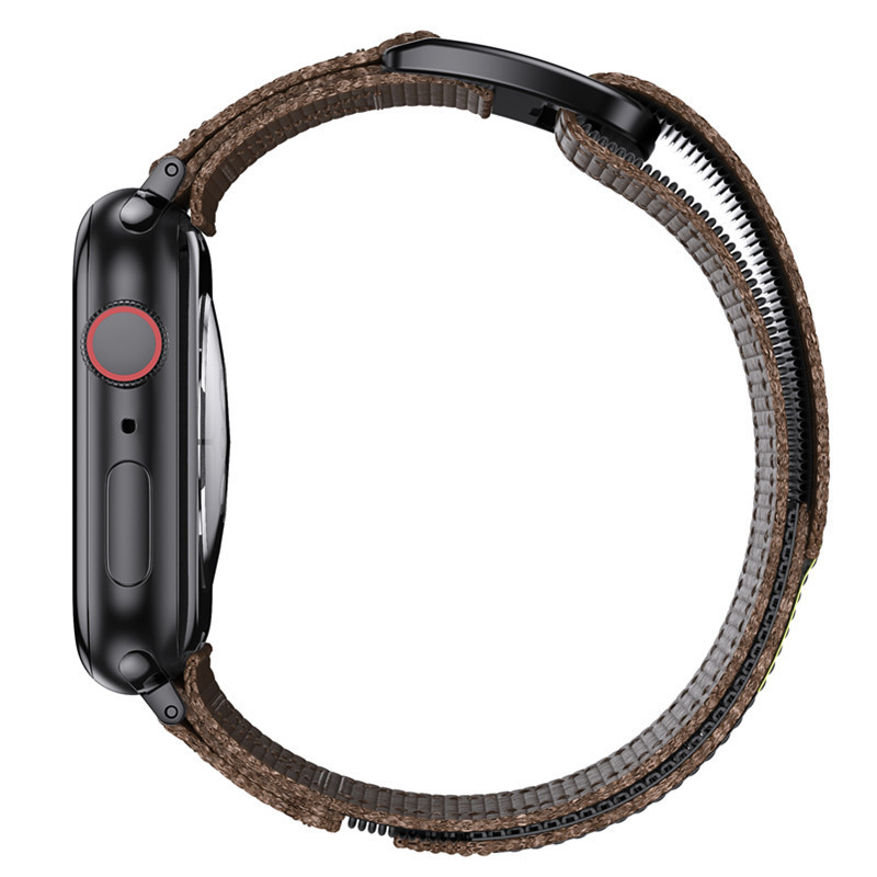 Epix Nylon fonott óraszíj Velcro záródással Apple Watch Series 10-hez — Sportos stílus