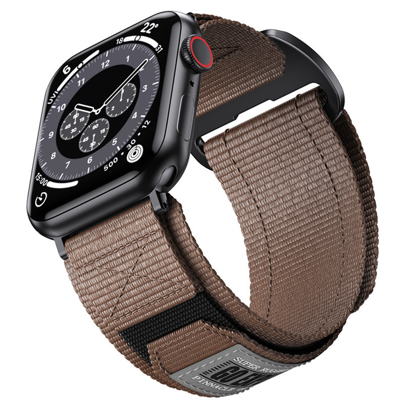 Epix Nylon fonott óraszíj Velcro záródással Apple Watch Series 10-hez — Sportos stílus