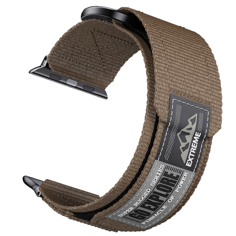 Epix Nylon fonott óraszíj Velcro záródással Apple Watch Series 10-hez — Sportos stílus