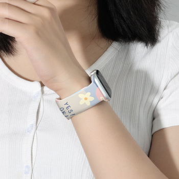 Morandi silikon narukvica za Apple Watch, 24 mm, 20 g, kompatibilna s Apple Watch, izdanje 2022